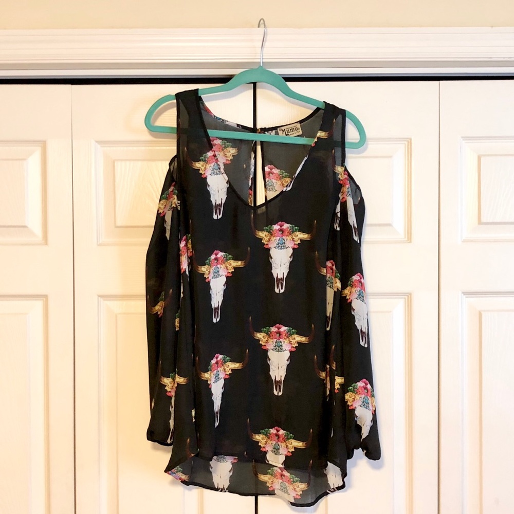 MuMu Bullhead Black Top size small